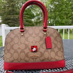 COACH Leather Signature Satchel & Disney Mickey Mouse